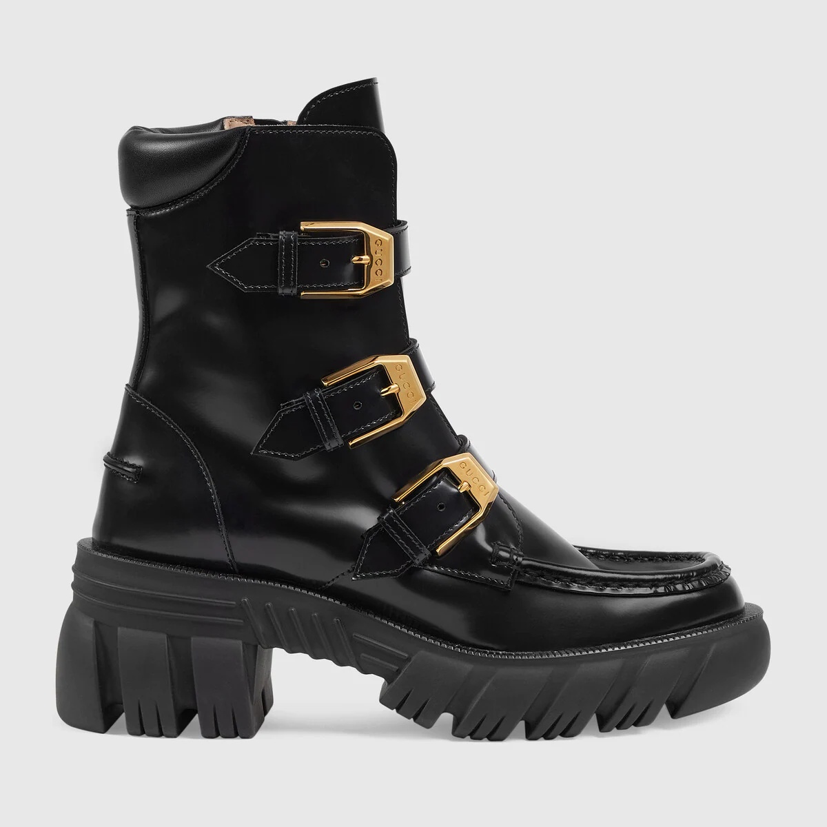 Women's ankle boot with buckles - 1