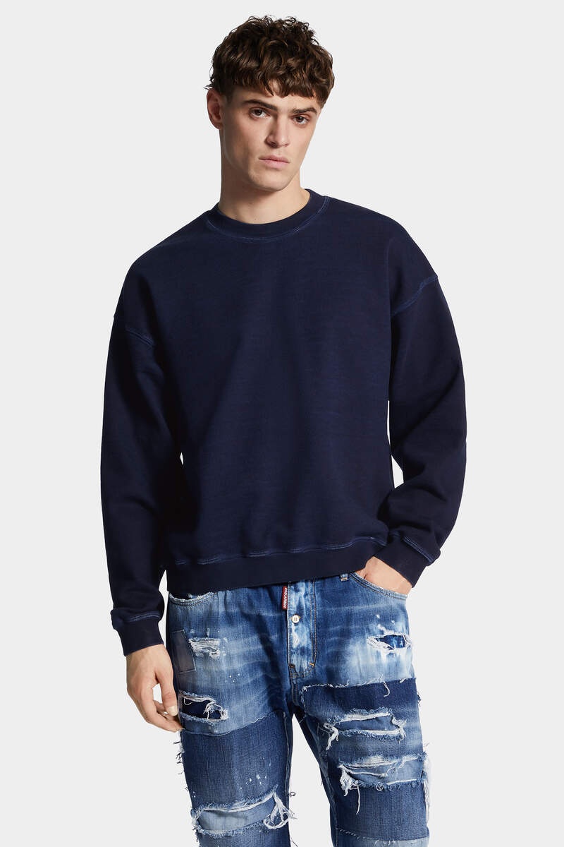 RELAX FIT JEANS PATCH CREWNECK - 3