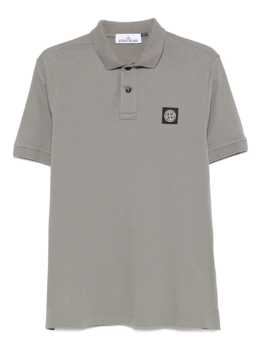 logo-patch polo shirt - 1