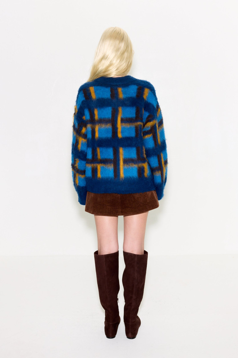 Twiggy Corduroy Mini Skirt In Choco Brown 3