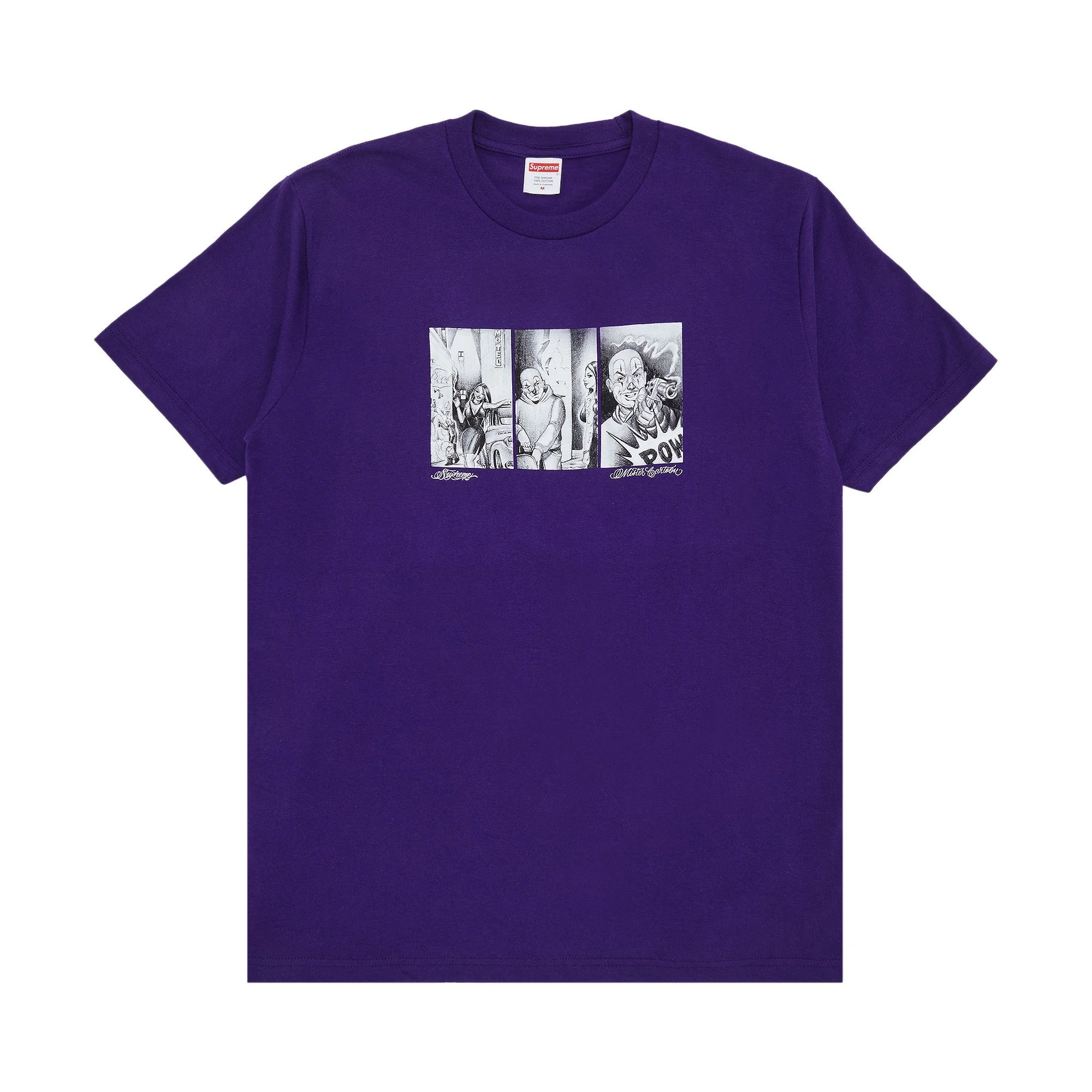 Supreme Mister Cartoon Pow Tee 'Purple' - 1