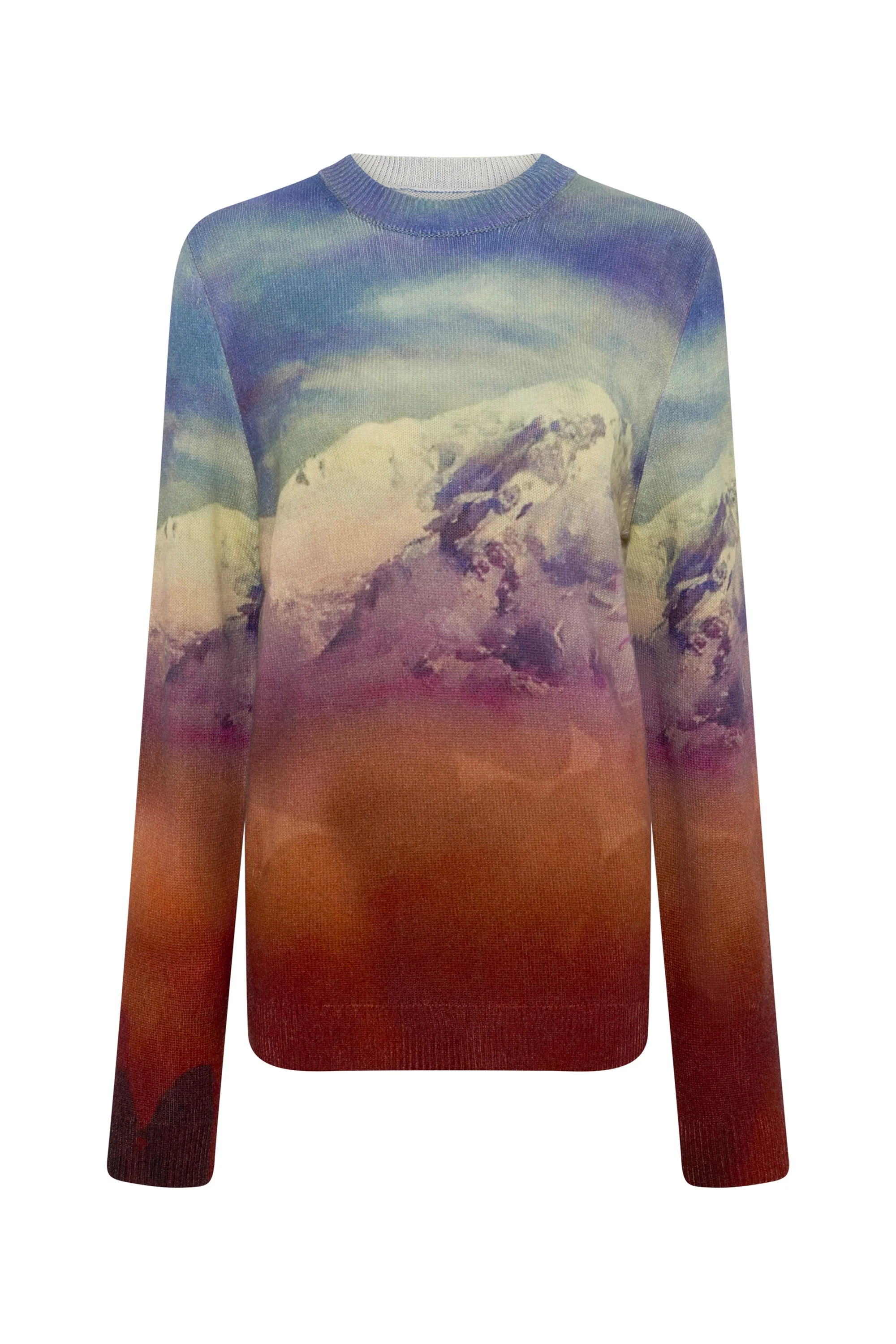 Sael Knit Crewneck Sweater in Mountain Cashmere - 1