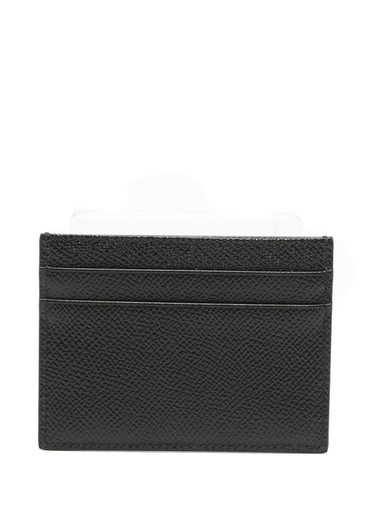 Dolce & Gabbana logo-plaque leather card holder outlook