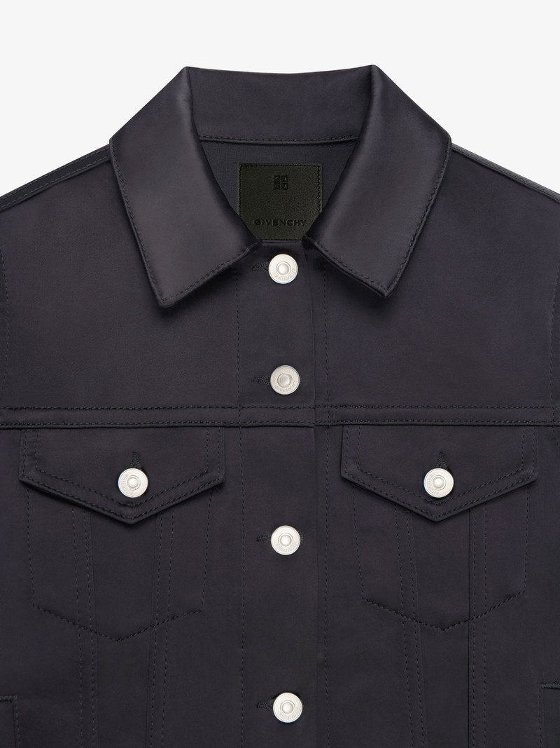 JACKET IN SATIN AND DENIM 5