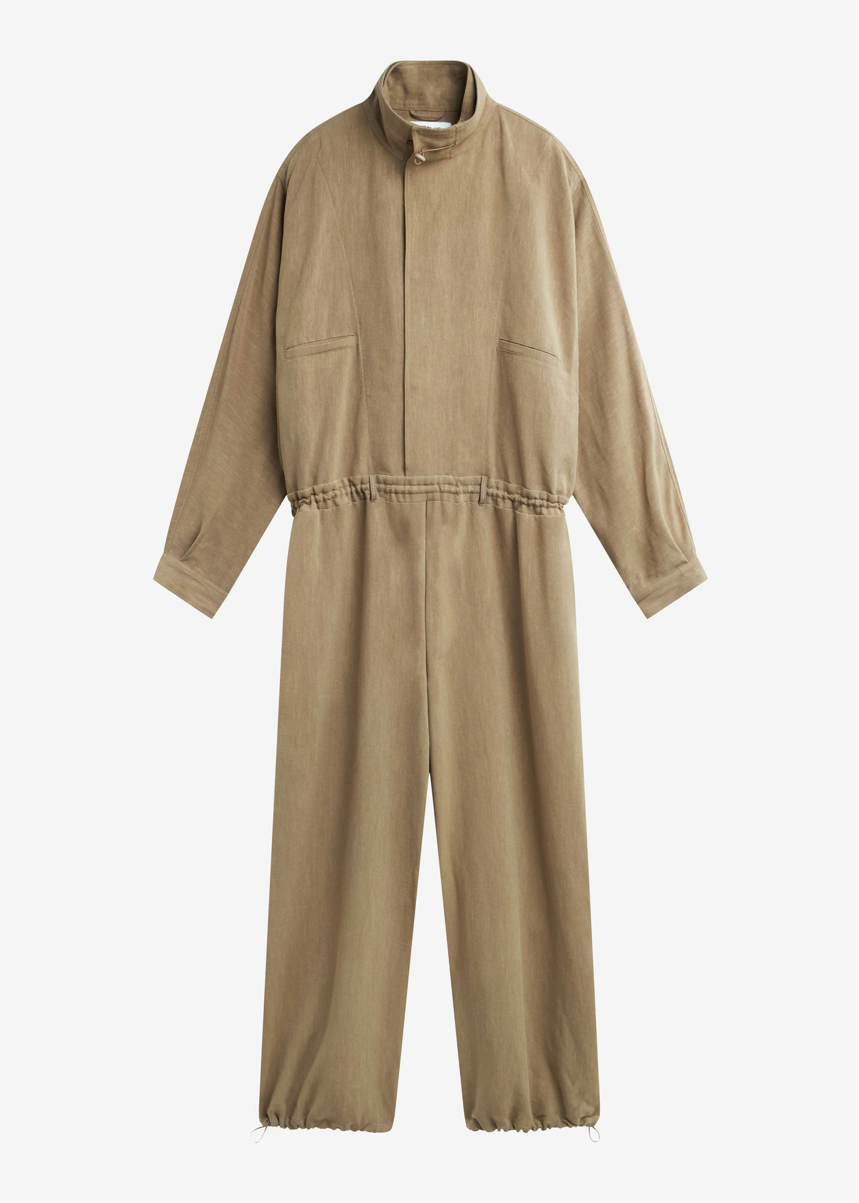Marvin Linen Jumpsuit - Camel - 1