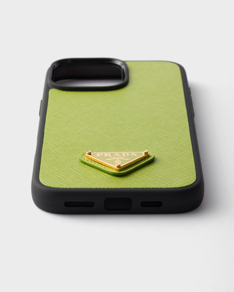 Prada Saffiano leather case for iPhone 16 Pro Max outlook