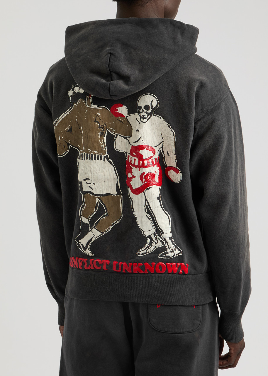 Denim Tears Struggle printed hooded cotton sweatshirt - 3