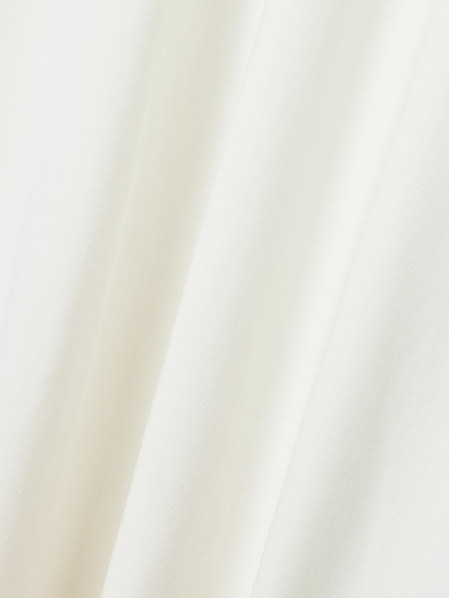 Noelle gathered cotton-blend jersey midi dress Off-white - 4