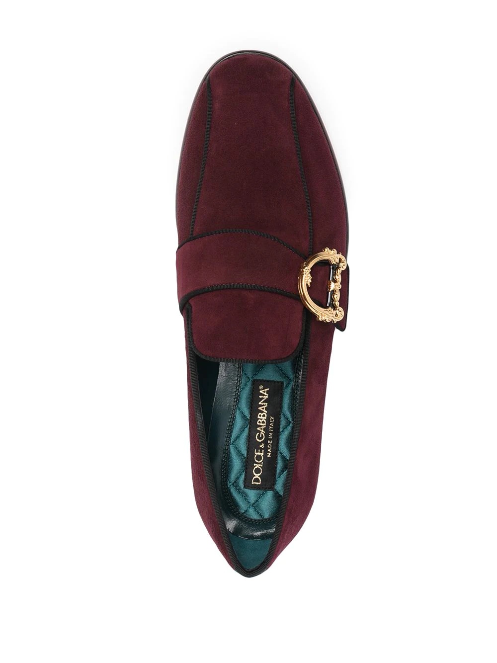 baroque logo-plaque loafers - 4