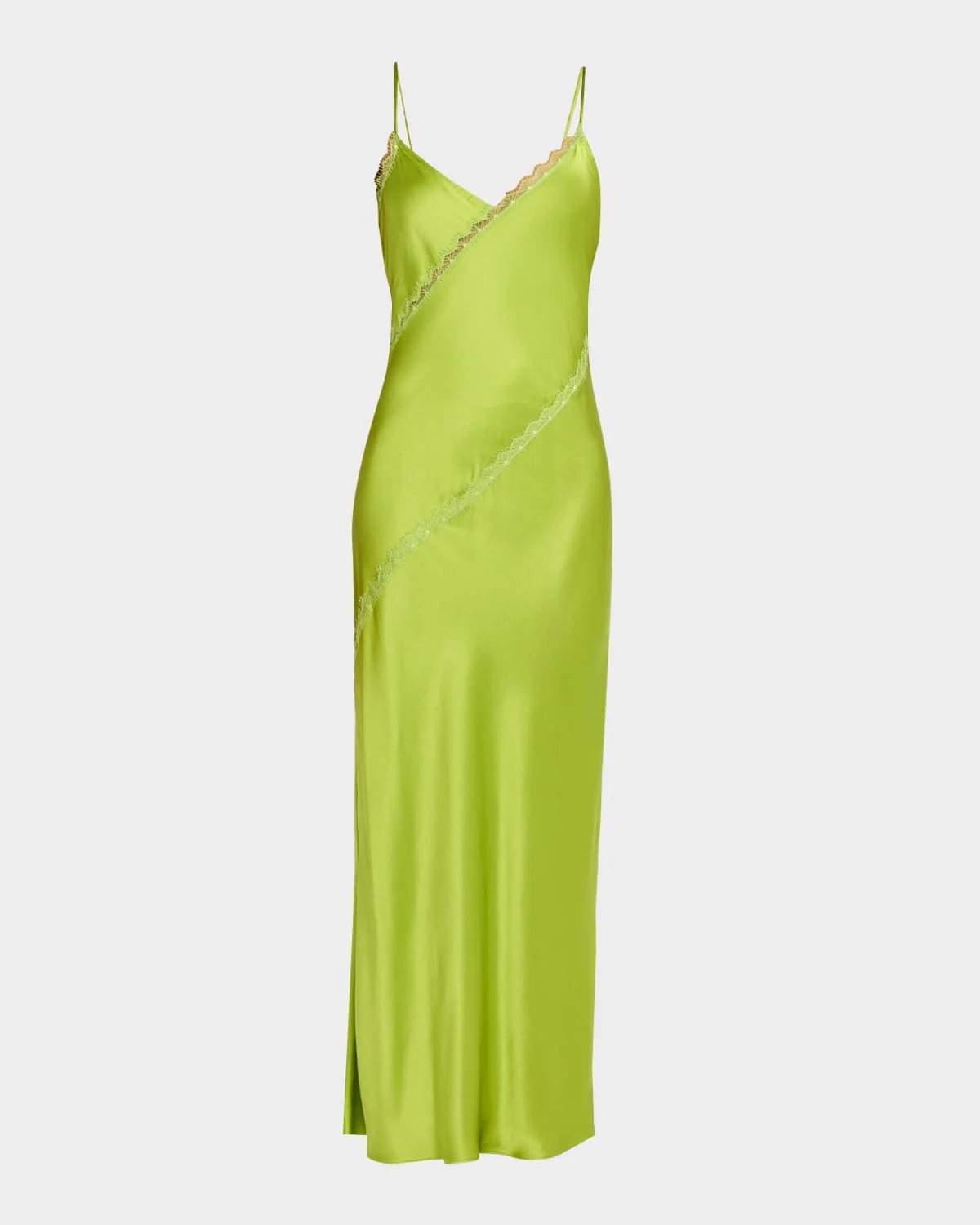 Cece Lace Inset Satin Maxi Dress - 1