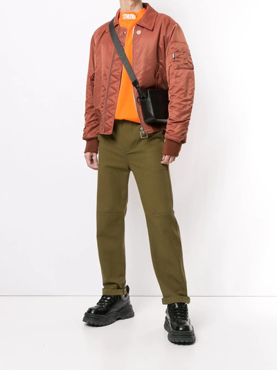 Wooyoungmi zipped bomber jacket outlook