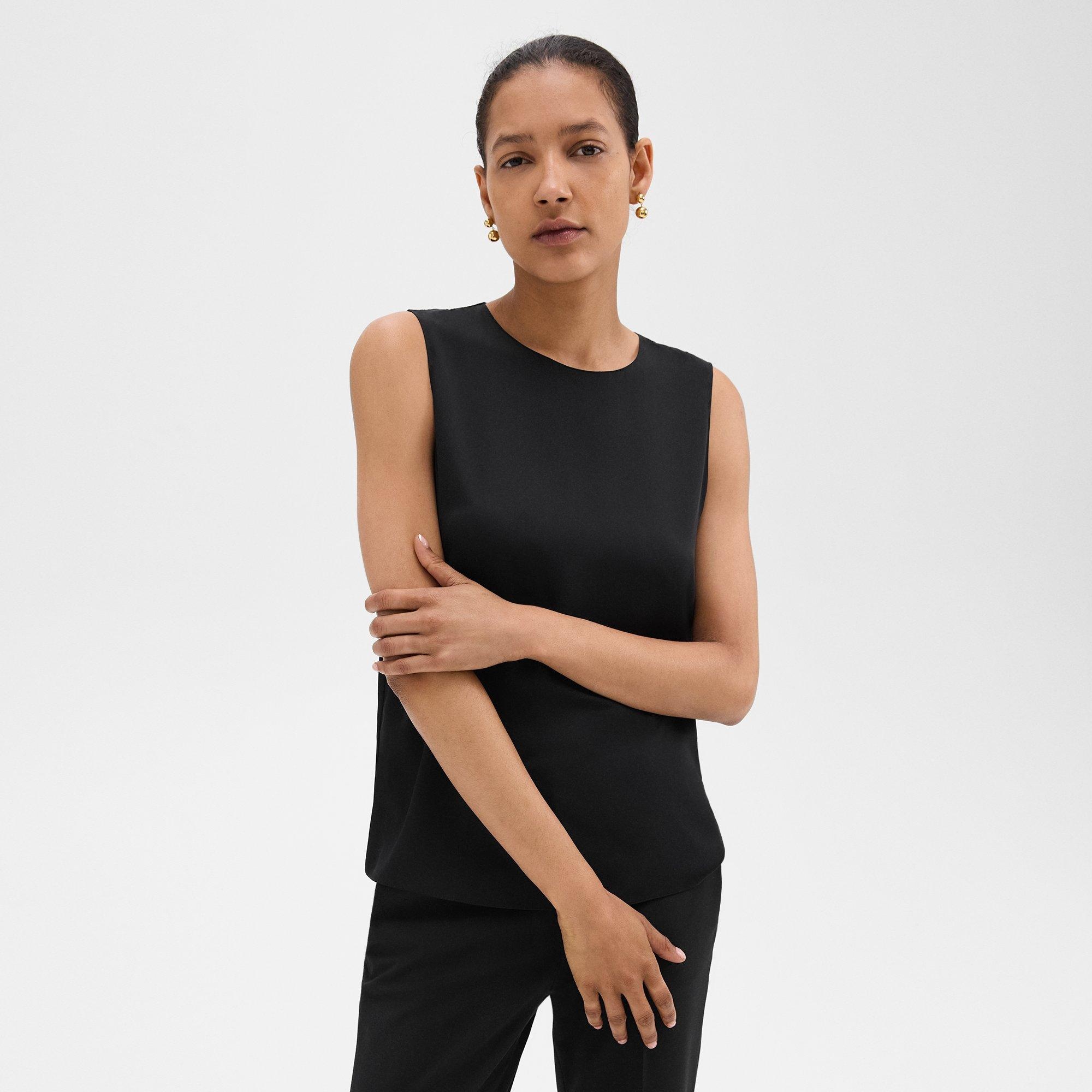 Shell Top in Silk Georgette - 2