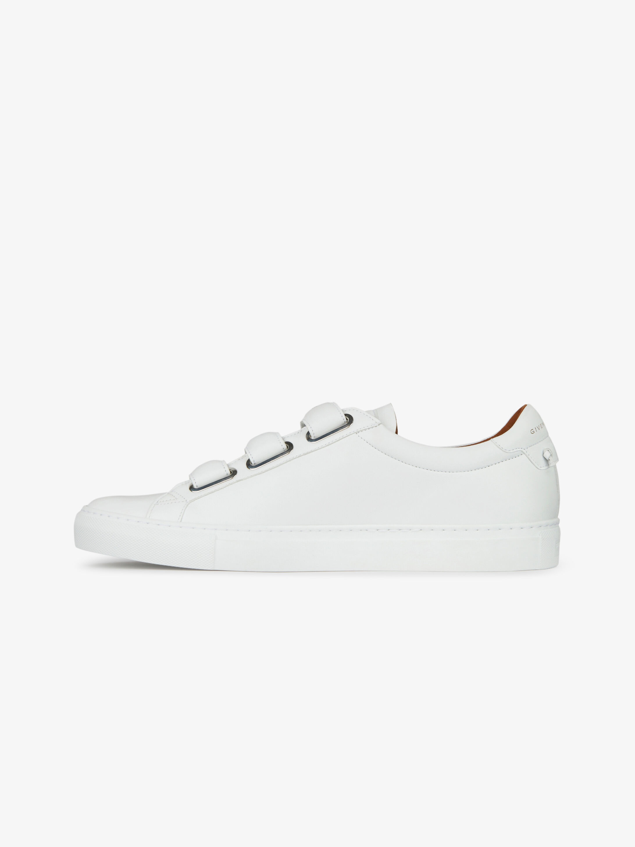 Sneakers in leather with velcro - 5