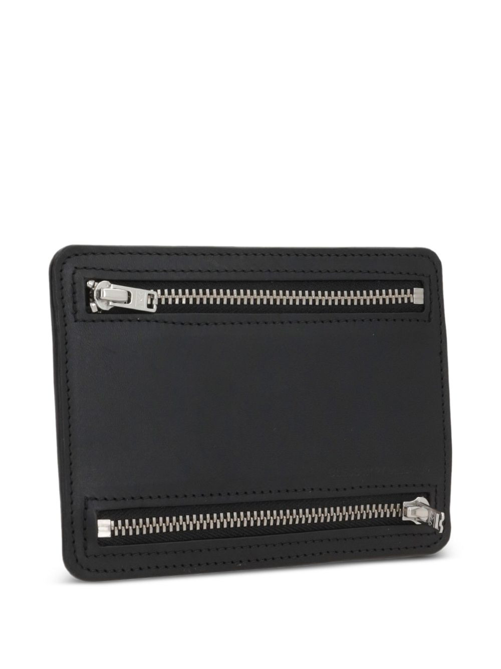 zip leather cardholder - 2