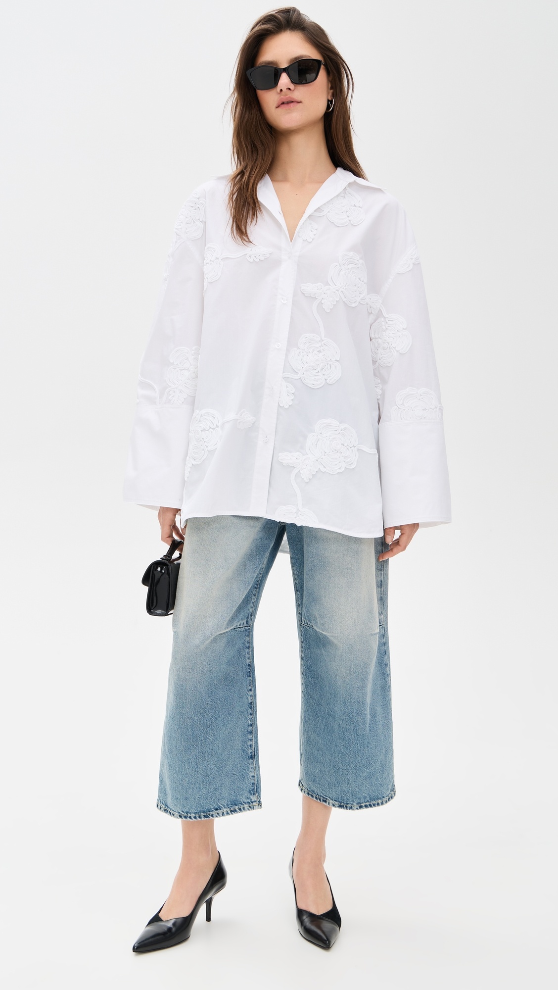 Flower Oversized Shirt - 4
