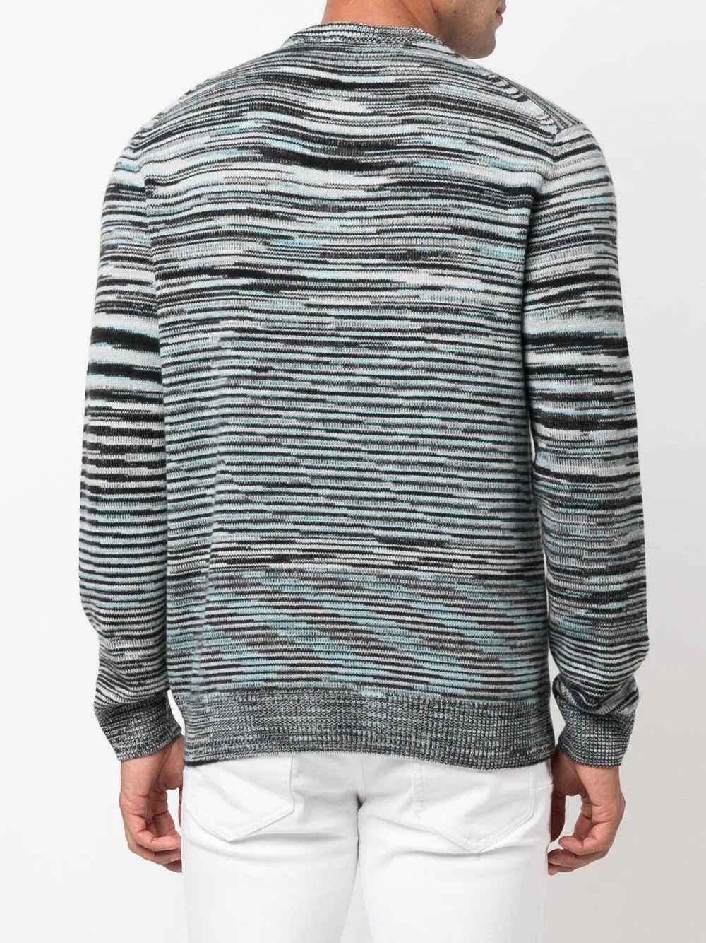 striped cashmere jumper - 4