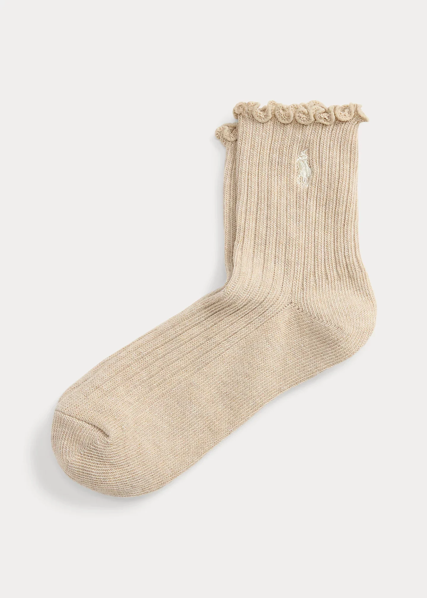 Ruffled-Cuff Ankle Socks - 1