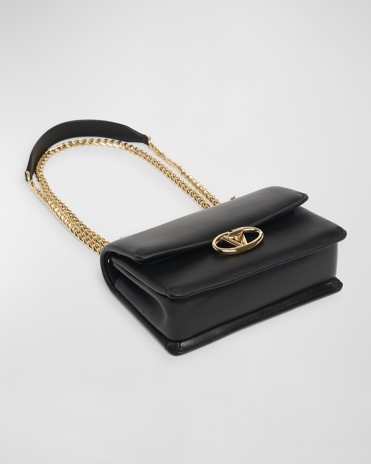 Small VLOGO Flap Leather Shoulder Bag - 7