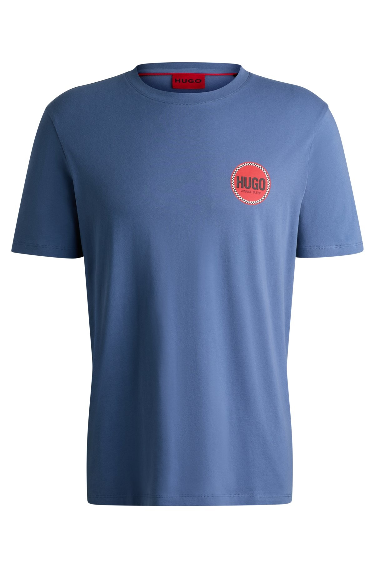 COTTON-JERSEY T-SHIRT WITH RACING LOGO PRINT - 1