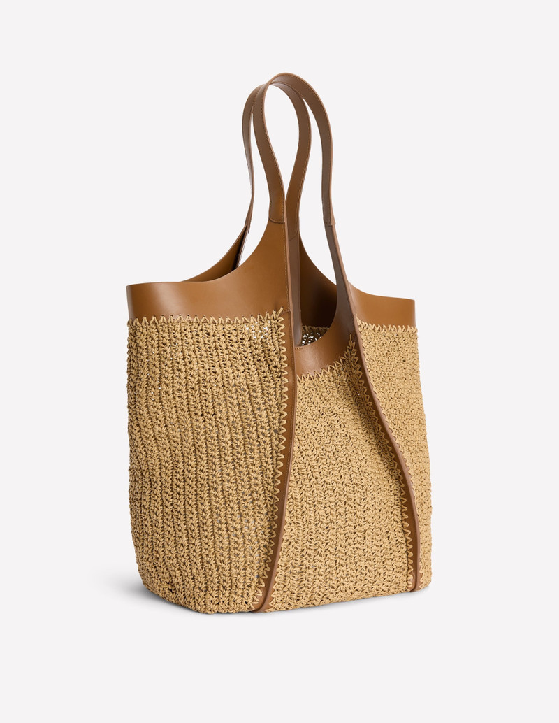 Straw Tote-Natural Raffia 4