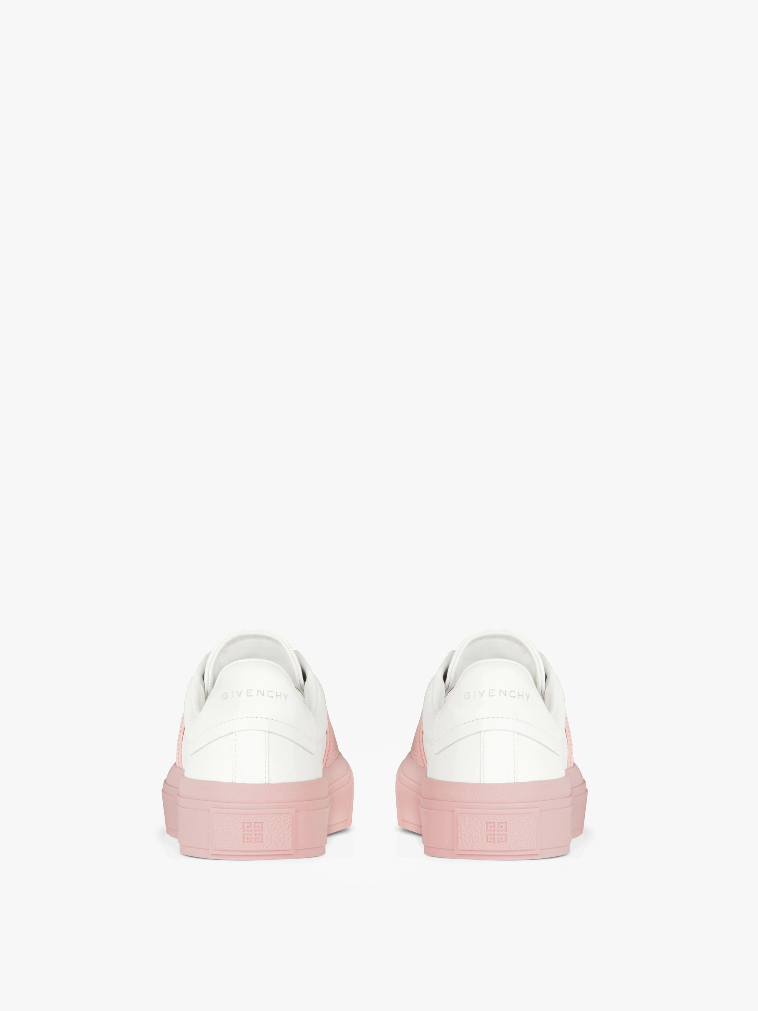 SNEAKERS IN LEATHER WITH GIVENCHY WEBBING - 7
