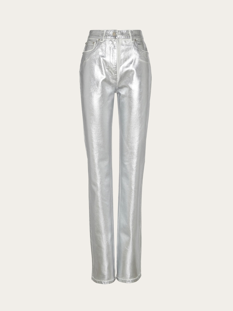 Laminated 5 pocket trouser 1