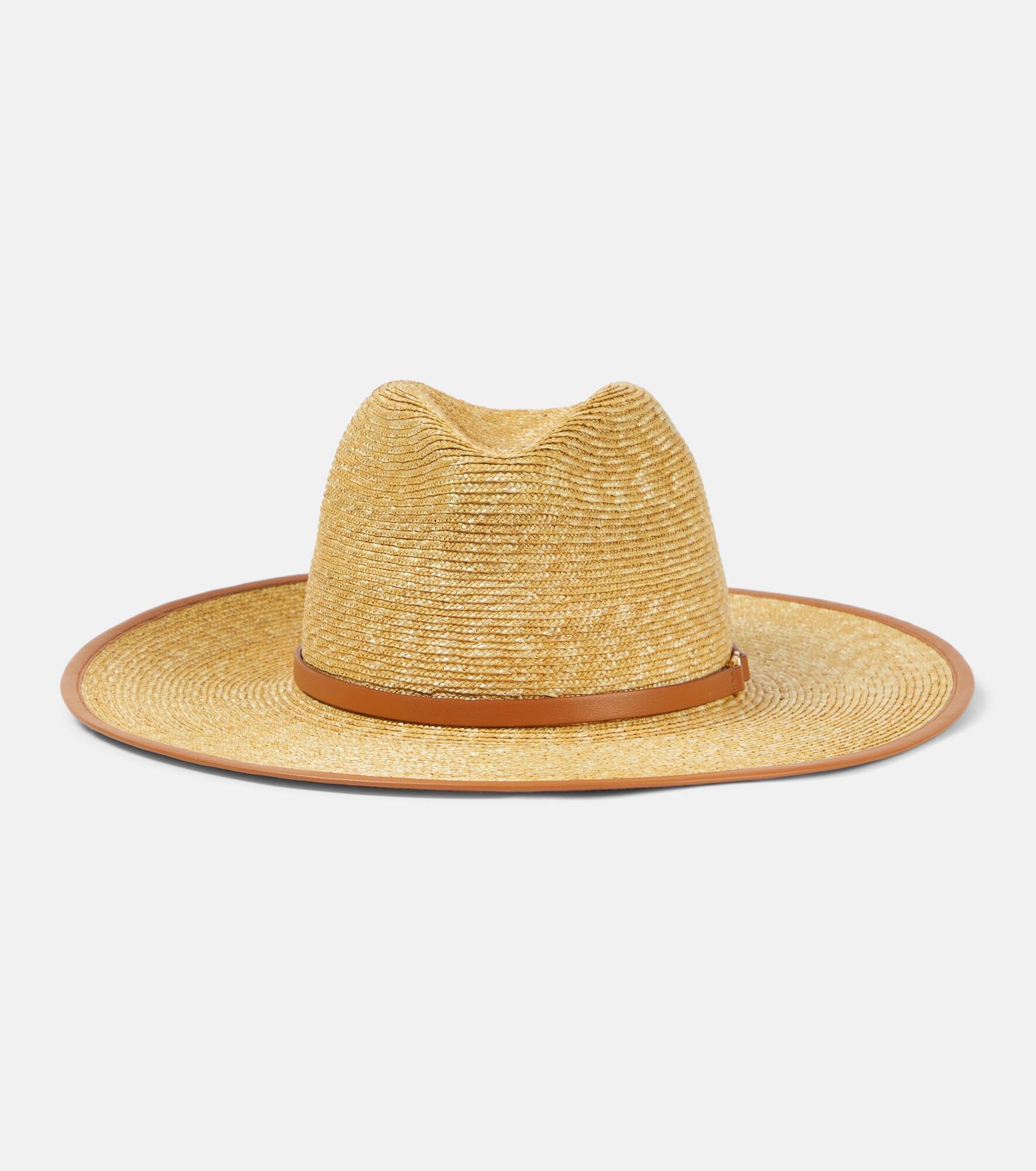 VLogo Signature straw Panama hat - 1