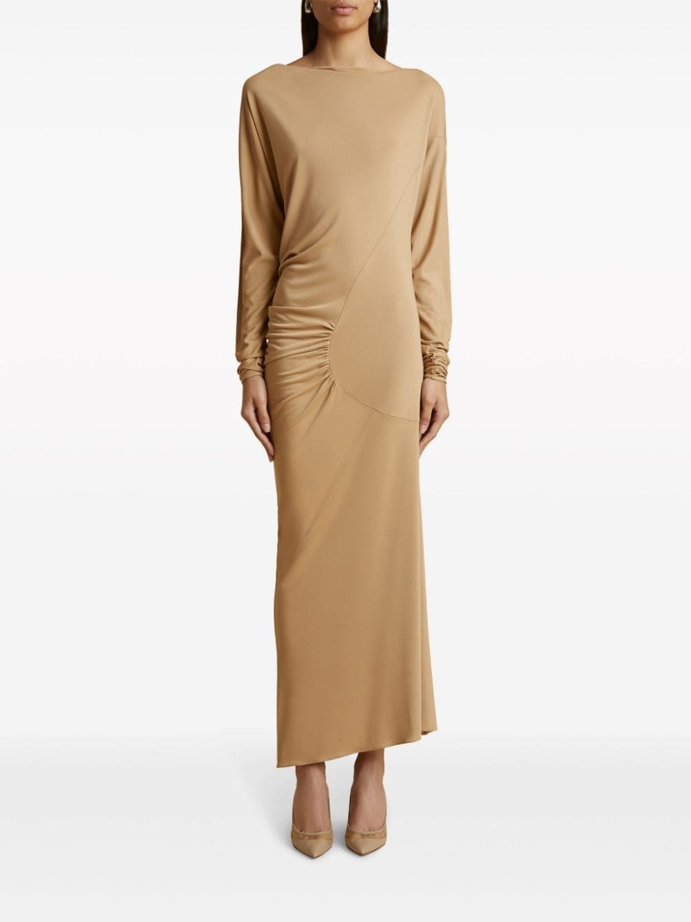 The Oron ruched maxi dress - 3