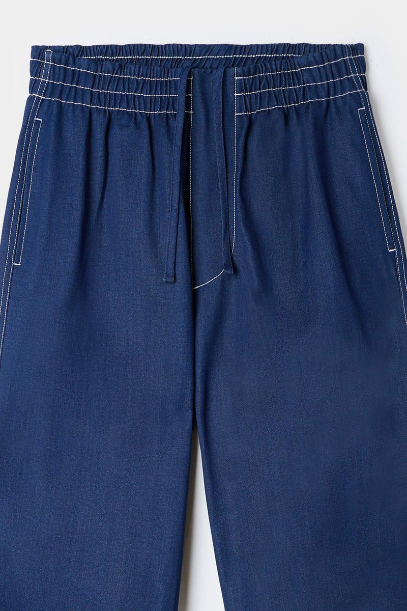 ELASTIC PANTS / denim / blue 5
