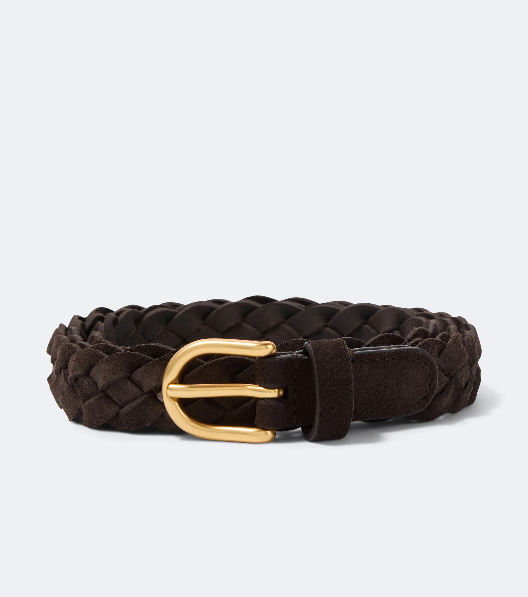Braided suede belt - 1