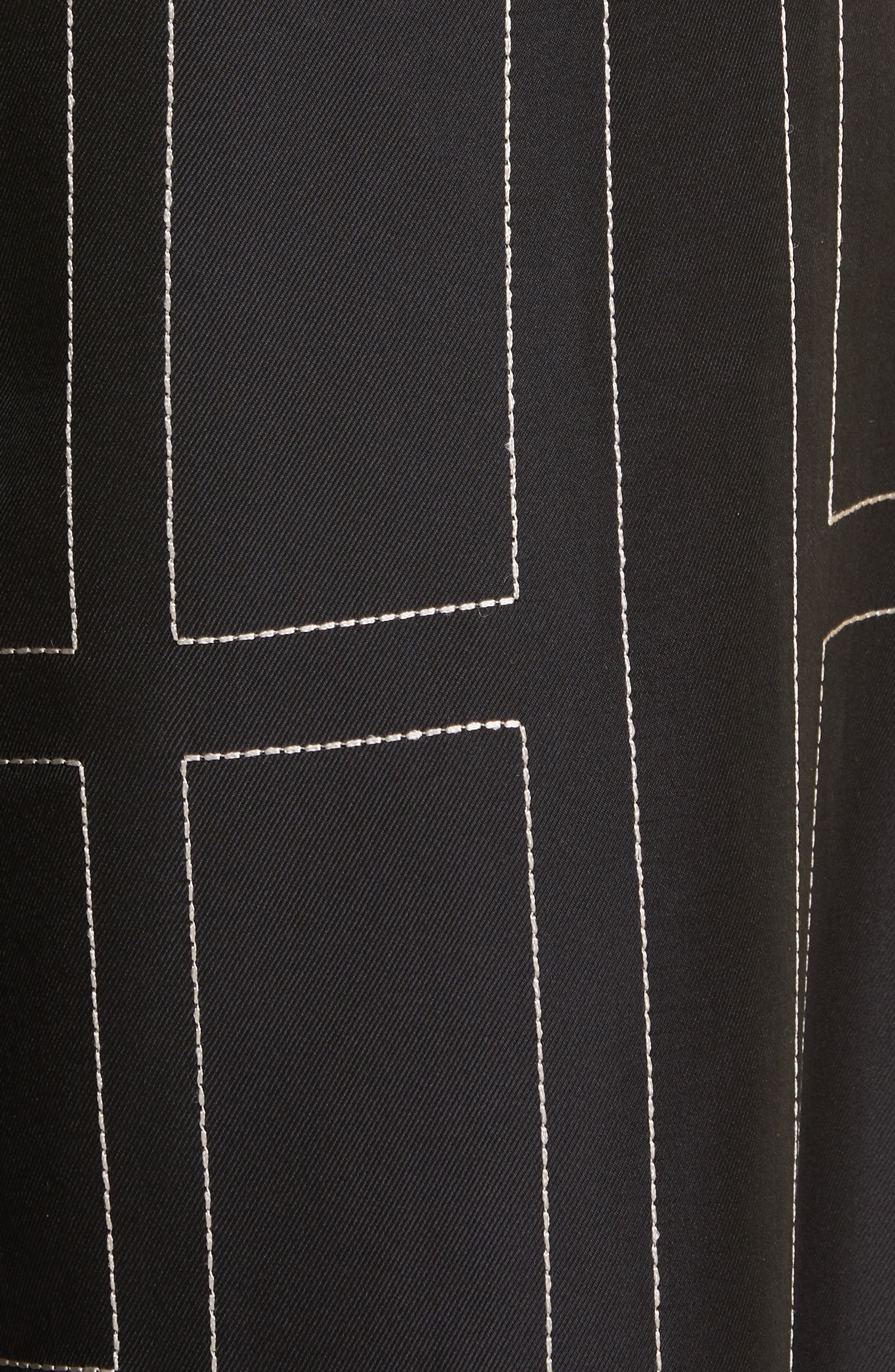 TOTEME Monogram Silk Pajama Bottoms in Black Monogram at Nordstrom - 7