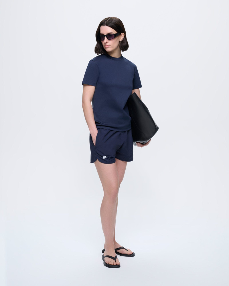 Womens Interlock T-Shirt - Granite Navy 3