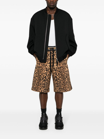 Dolce & Gabbana cheetah-print track shorts outlook
