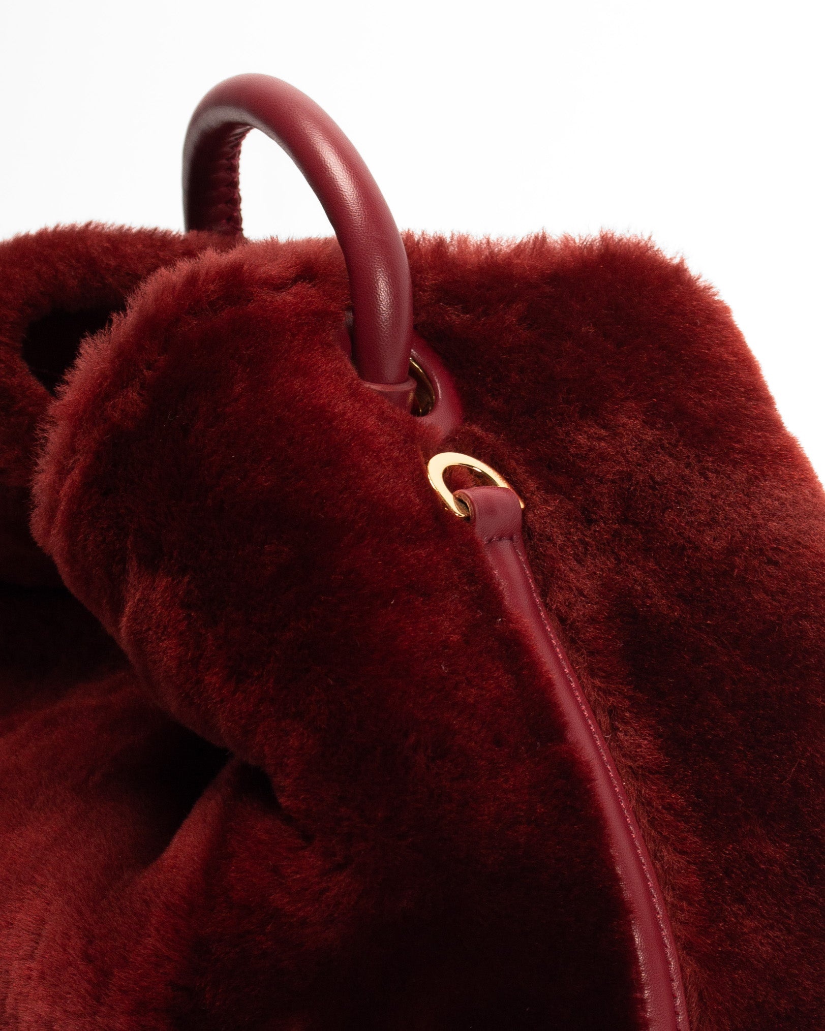 Raisin Shearling Montone Burgundy - 4