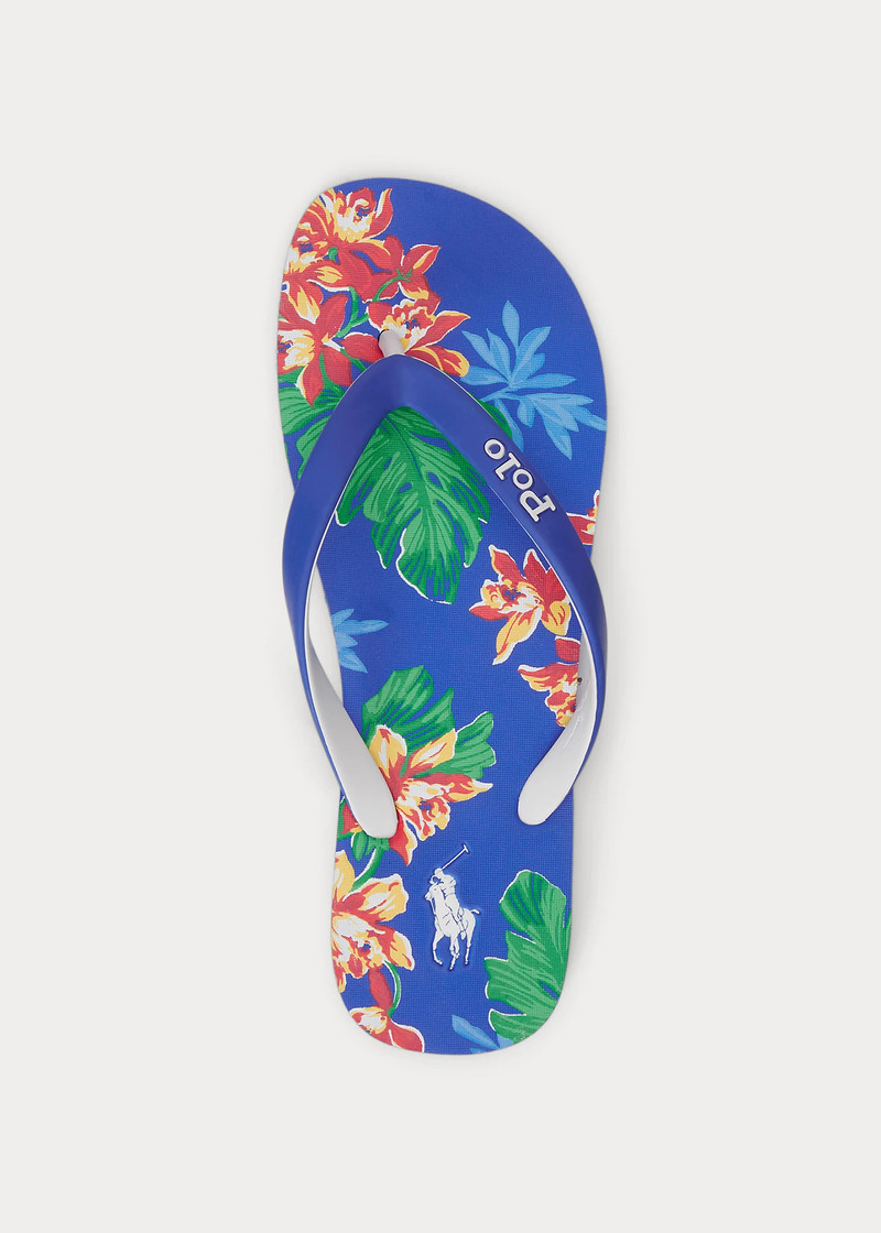 Bolt Tropical-Print Flip-Flop 4