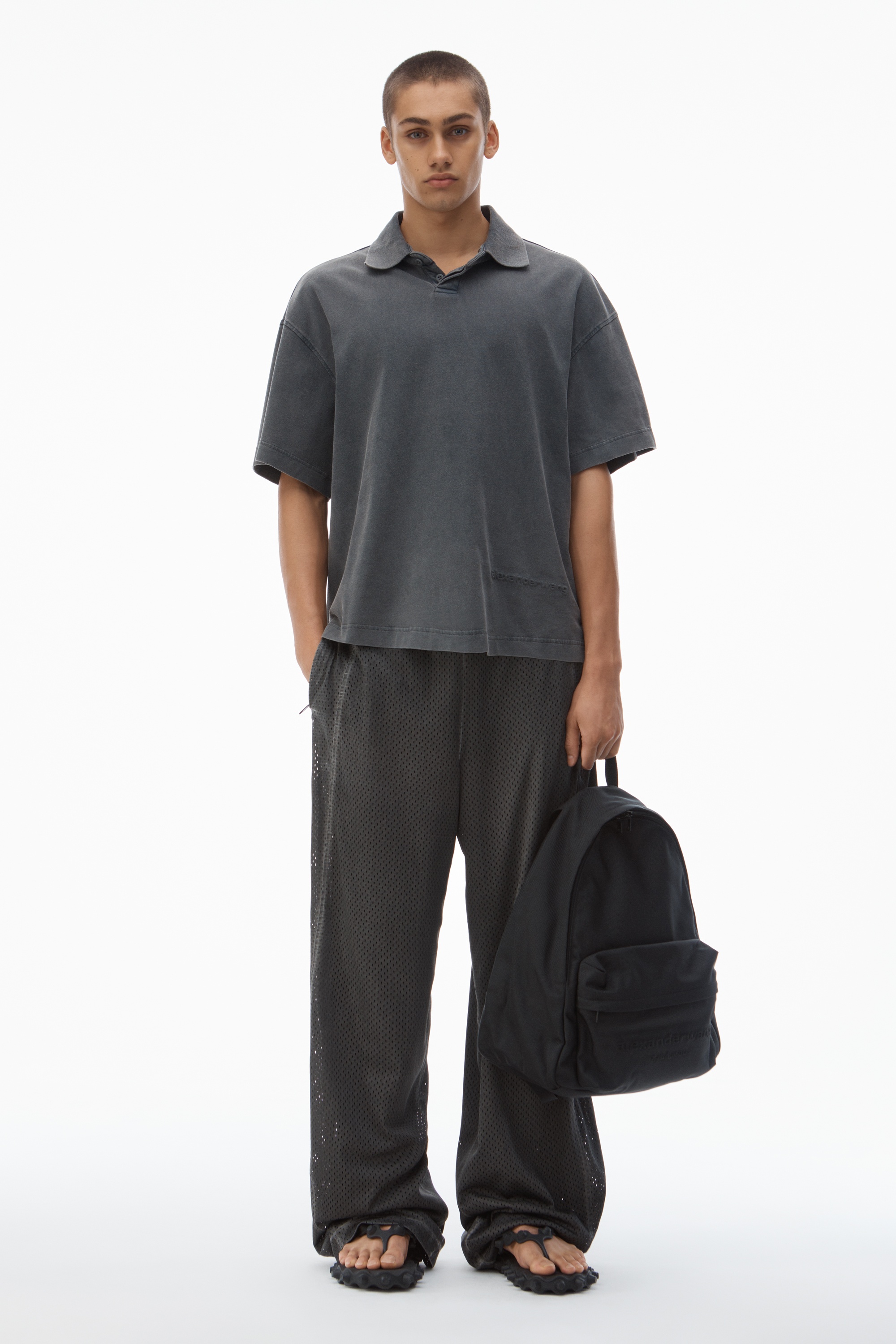 Men's Short-Sleeve Polo Tee in Cotton Jersey - 5