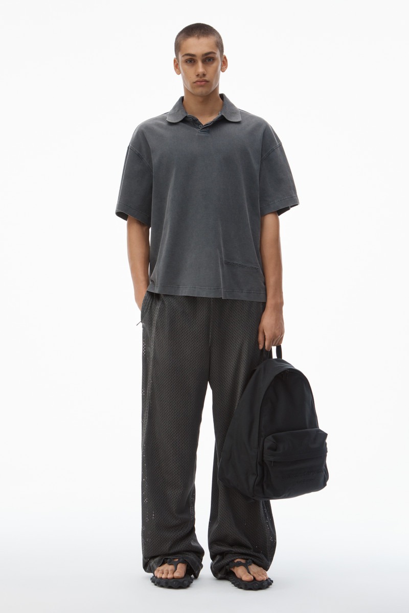 Alexander Wang Men's Short-Sleeve Polo Tee in Cotton Jersey outlook