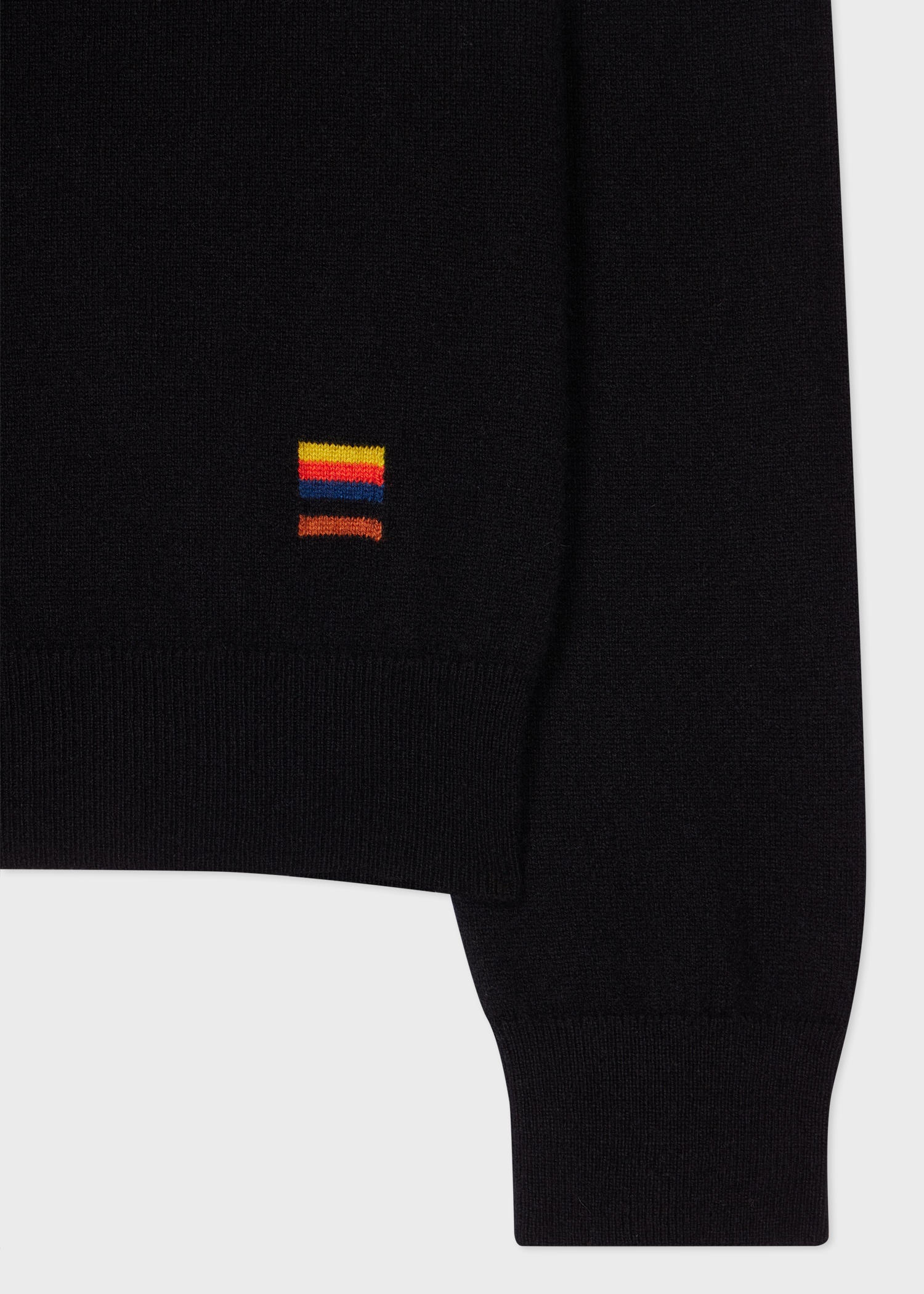 Women's Black Cashmere Roll Neck Sweater - 2
