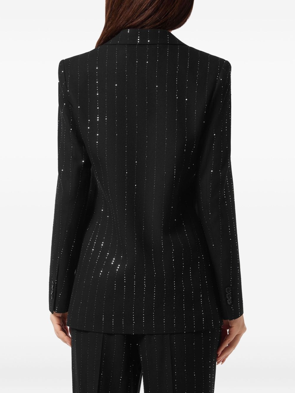 crystal-embellished blazer - 4