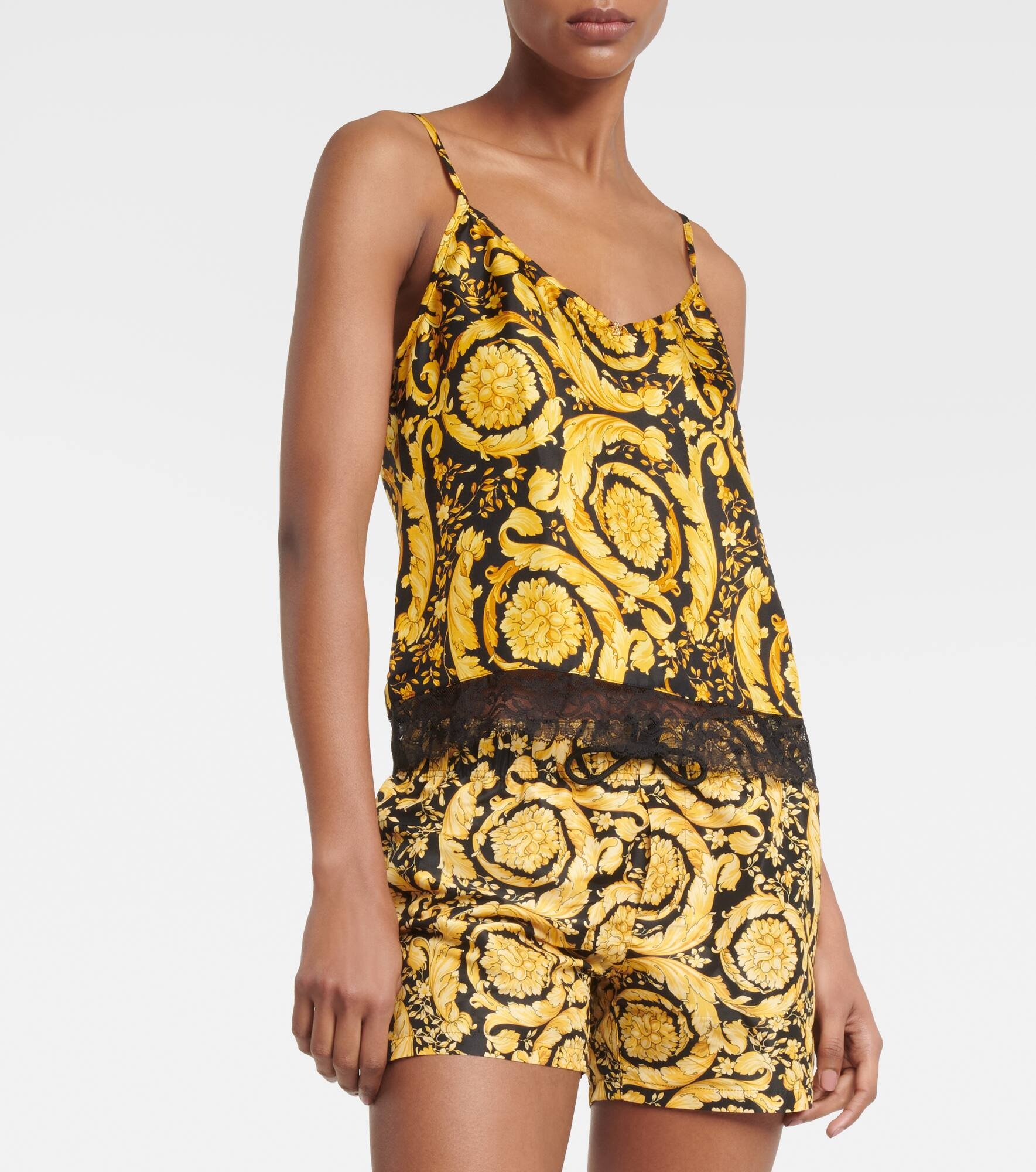 Barocco silk camisole - 2