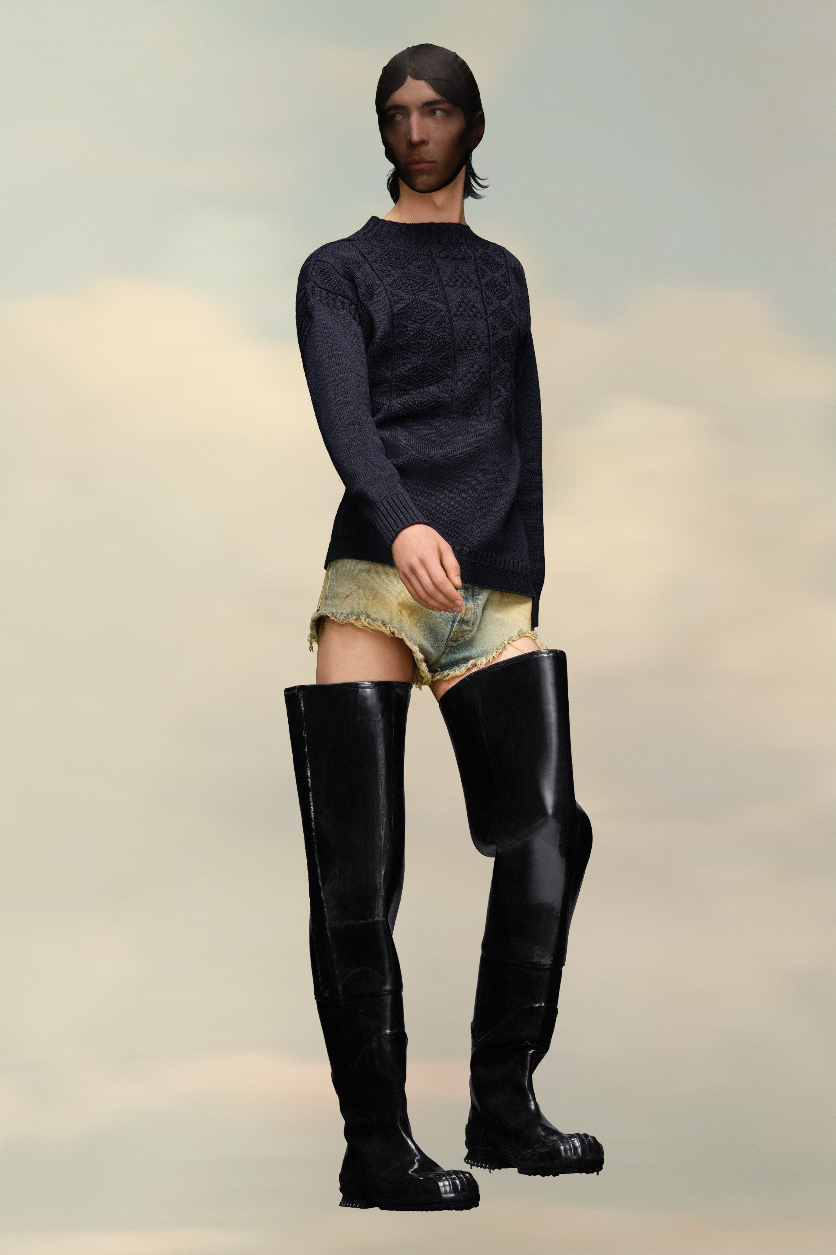 Textured Knit Sweater - 2