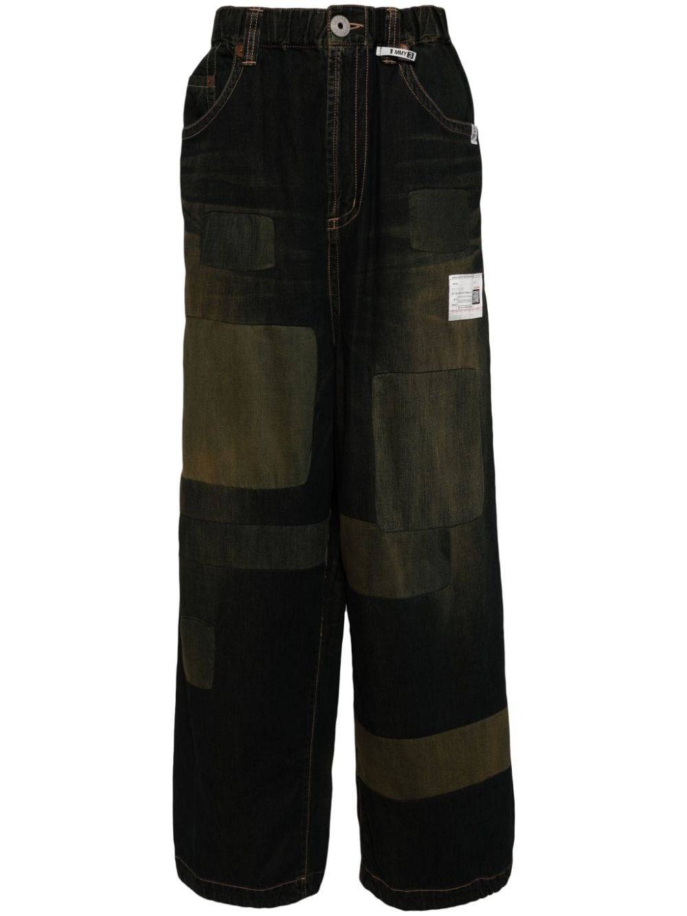 patchwork jeans - 1