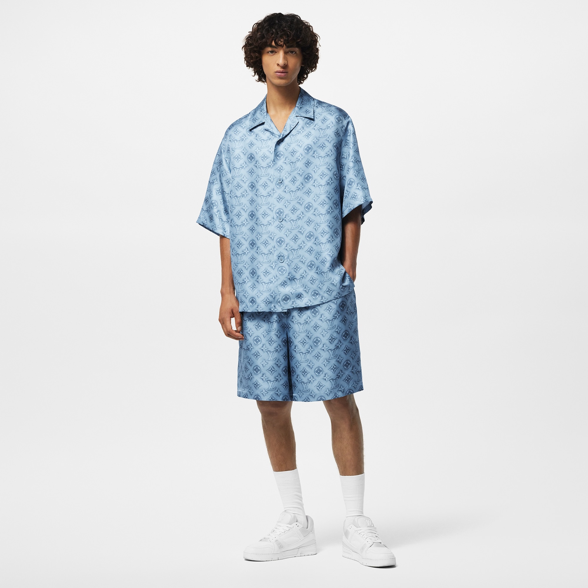 Monogram  Silk Short-Sleeved Shirt - 2