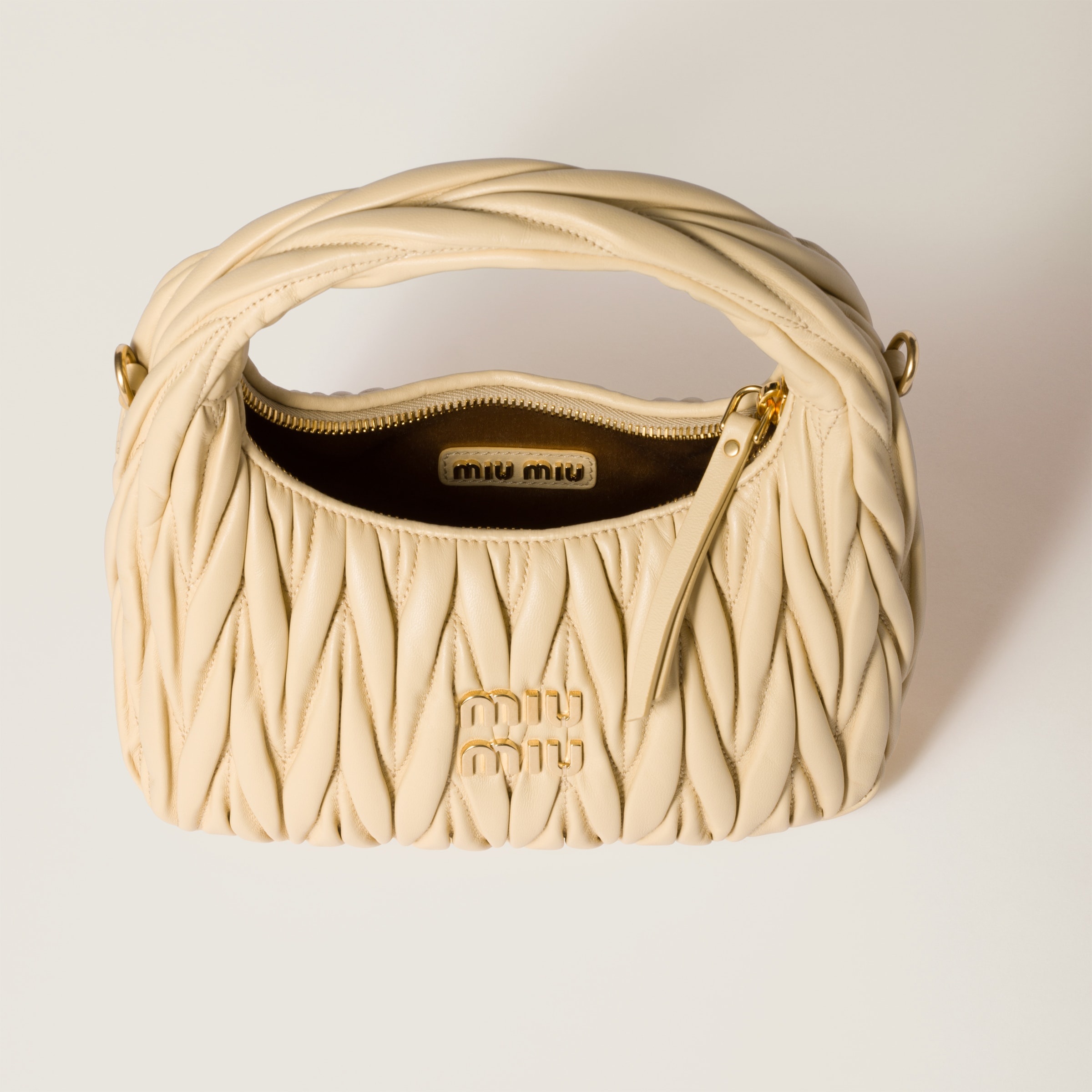 Wander matelassé nappa leather hobo bag - 4