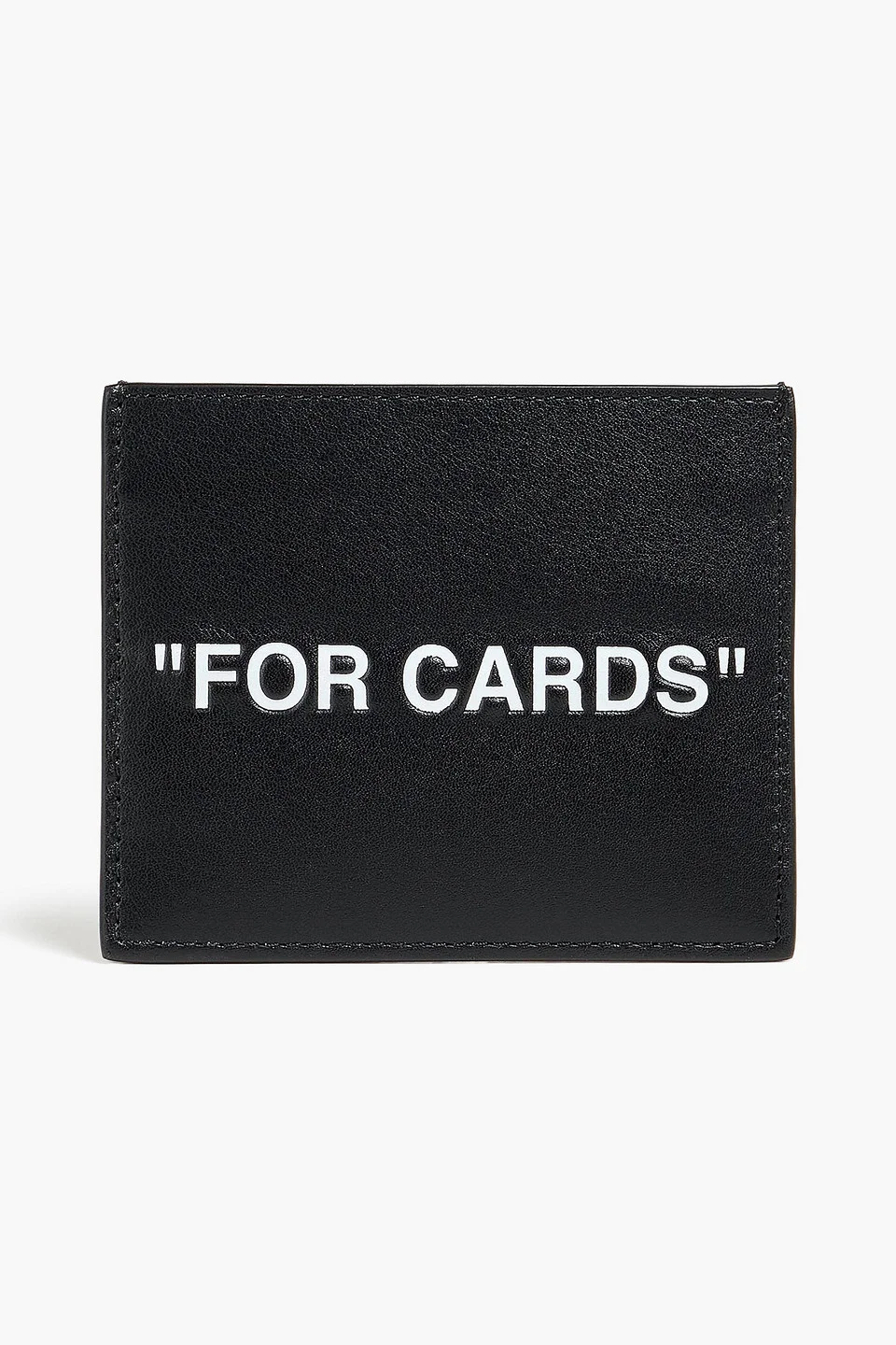Printed leather cardholder - 1