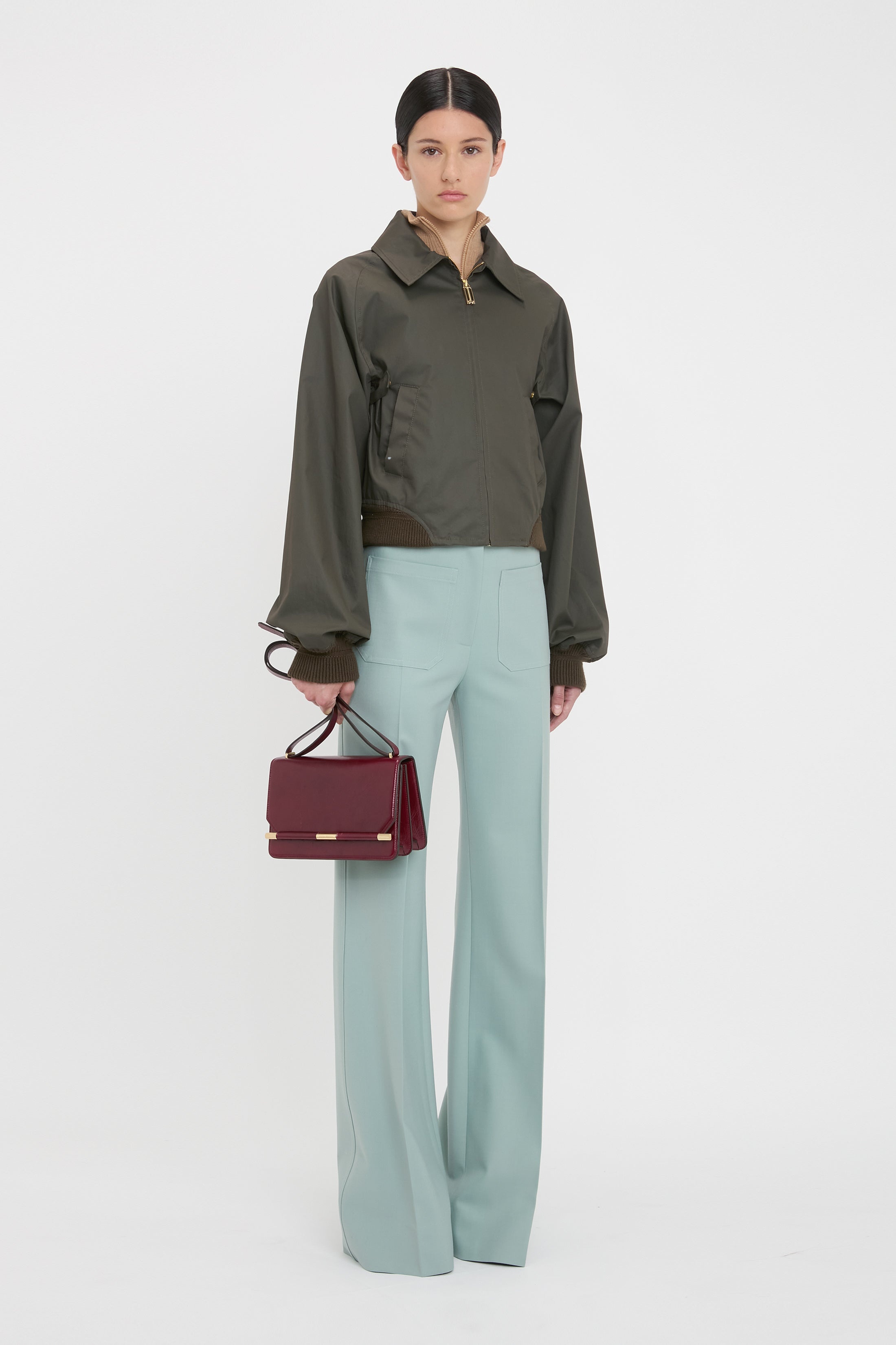 Harrington Bomber Jacket In Khaki - 3