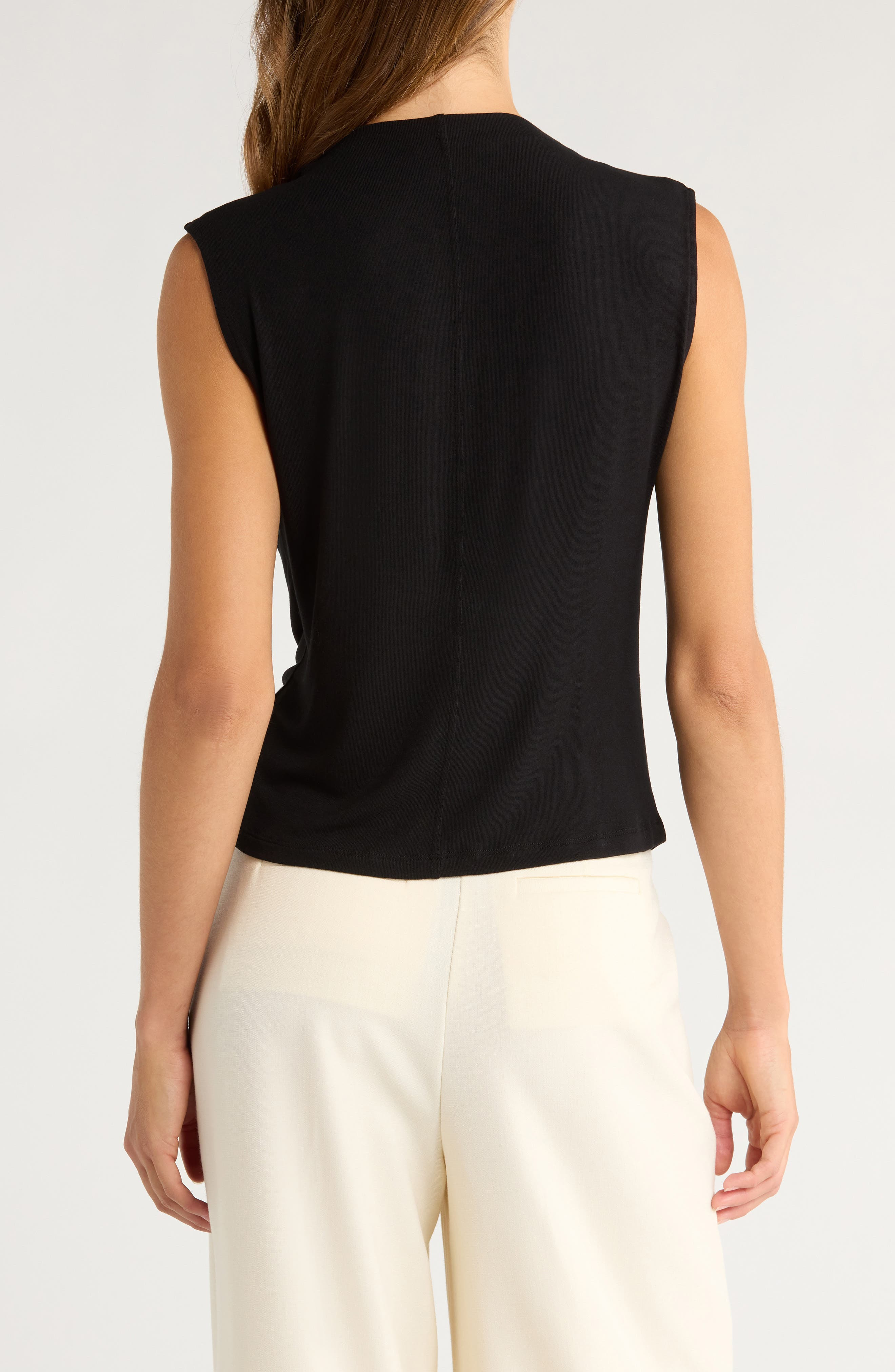 Vince Cowl Neck Sleeveless Top in Black at Nordstrom - 2