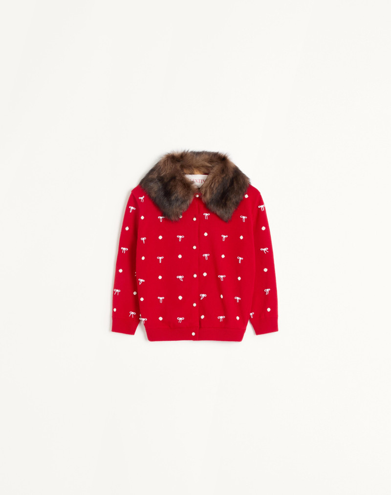 EMBROIDERED WOOL CARDIGAN 1