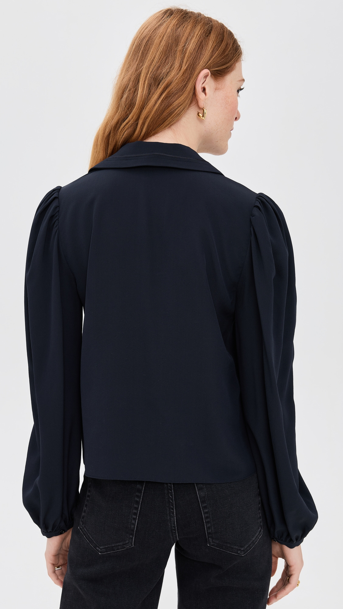 The Long Sleeve Silk Sailor Blouse - 2