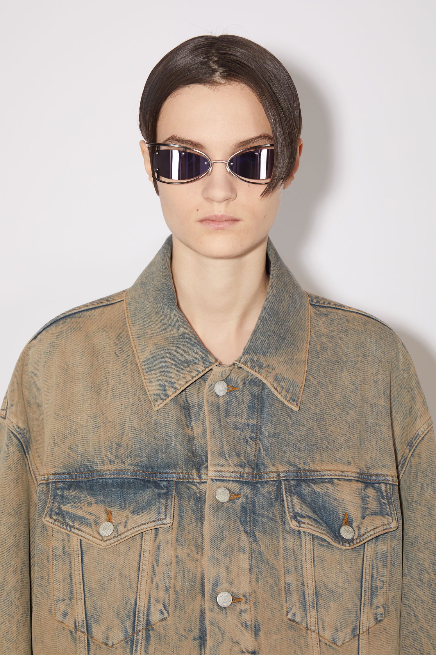 Denim jacket - Light blue/brown - 6